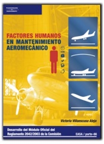 Portada del libro Factores humanos en mantenimiento aeromecánico