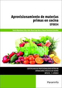Portada del libro UF0054 - Aprovisionamiento de materias primas en cocina