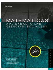 Portada del libro Matemáticas aplicadas a las ciencias sociales I. 1º Bachillerato  LOMCE 