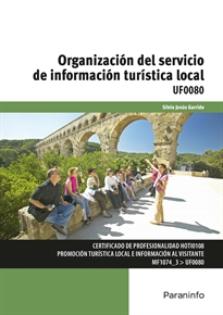 Portada del libro UF0080 - Organización del servicio de información turística local