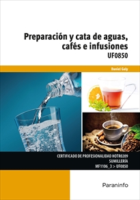 Portada del libro UF0850 - Preparación y catas de aguas cafés e infusiones