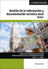 Portada del libro UF0081 - Gestión de la información y documentación turística local