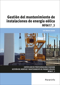 Portada del libro MF0617_3 - Gestión del mantenimiento de instalaciones de energía eólica