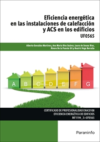 Portada del libro UF0565 - Eficiencia energética en las instalaciones de calefacción y ACS en los edificios