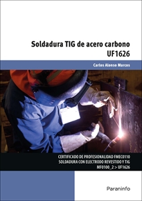 Portada del libro UF1626 - Soldadura TIG de acero carbono