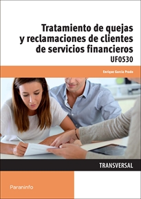 Portada del libro UF0530 - Tratamiento de quejas y reclamaciones de clientes de servicios financieros