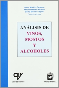 Portada del libro Análisis de vinos, mostos y alcoholes