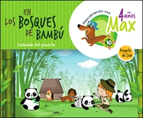 Portada del libro Descubriendo con Max. En los bosques de bambú. Cuidando del  planeta. Ciclo 4 años. LA