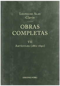 Portada del libro Obras completas de Clarín VII. Artículos 1882 1890