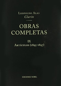 Portada del libro Obras completas de Clarín IX. Artículos 1895 1897