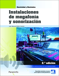 Portada del libro Instalaciones de megafonía y sonorización 2.ª edición 2022