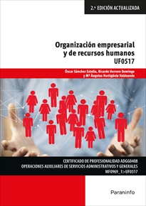 Portada del libro UF0517 - Organización empresarial y de recursos humanos