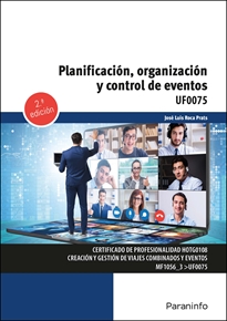 Portada del libro UF0075 - Planificación, organización y control de eventos 2.ª edición