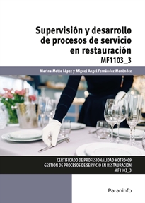 Portada del libro MF1103_3 - Supervisión y desarrollo de procesos de servicio en restauración
