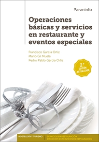 Portada del libro Operaciones básicas y servicios en restaurante y eventos especiales  2.ª edición 