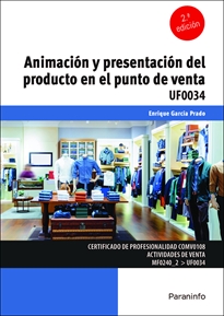 Portada del libro UF0034 - Animación y presentación del producto en el punto de venta
