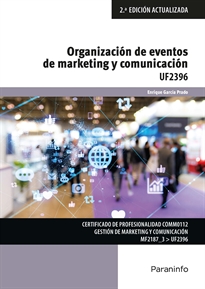 Portada del libro UF2396 - Organización y eventos de marketing y comunicación