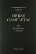 Portada del libro Obras completas de Clarín XII. Epistolario e índices