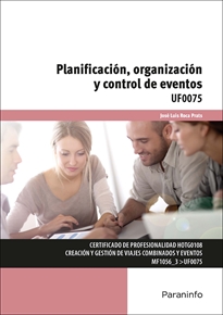 Portada del libro UF0075 - Planificación, organización y control de eventos