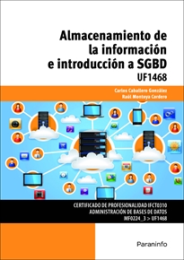Portada del libro UF1468 - Almacenamiento de la información e introducción a SGBD