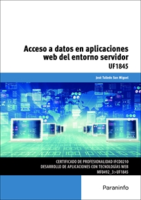 Portada del libro UF1845 - Acceso a datos en aplicaciones web del entorno servidor