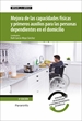 Portada del libro UF0121 - Mejora de las capacidades físicas y primeros auxilios para las personas dependientes en el domicilio