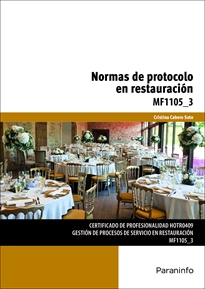 Portada del libro MF1105_3 - Normas de protocolo en restauración
