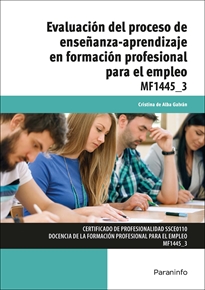 Portada del libro MF1445_3 - Evaluación del proceso de enseñanza aprendizaje en formación profesional para el empleo