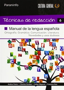 Portada del libro Técnicas de Redacción 6   Manual de la Lengua Española