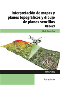 Portada del libro UF0429 - Interpretación de mapas y planos topográficos y dibujo de planos sencillos