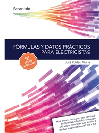 Portada del libro Fórmulas y datos prácticos para electricistas 9.ª edición